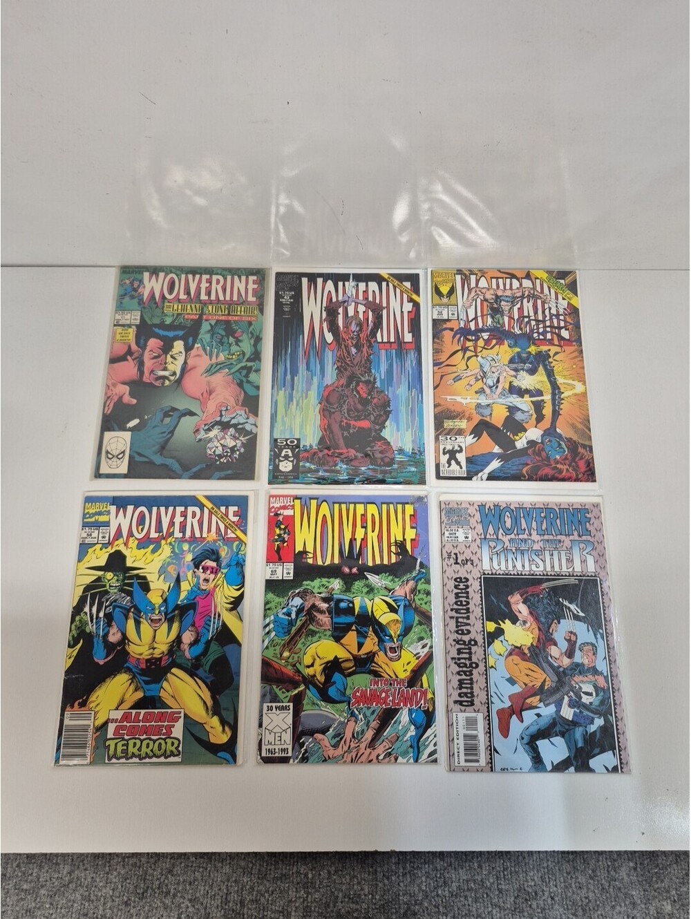 Vintage Wolverine Comic lot of 6 comic Books Marvel